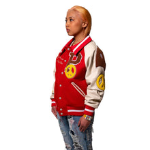 Load image into Gallery viewer, Red Varsity Jacket
